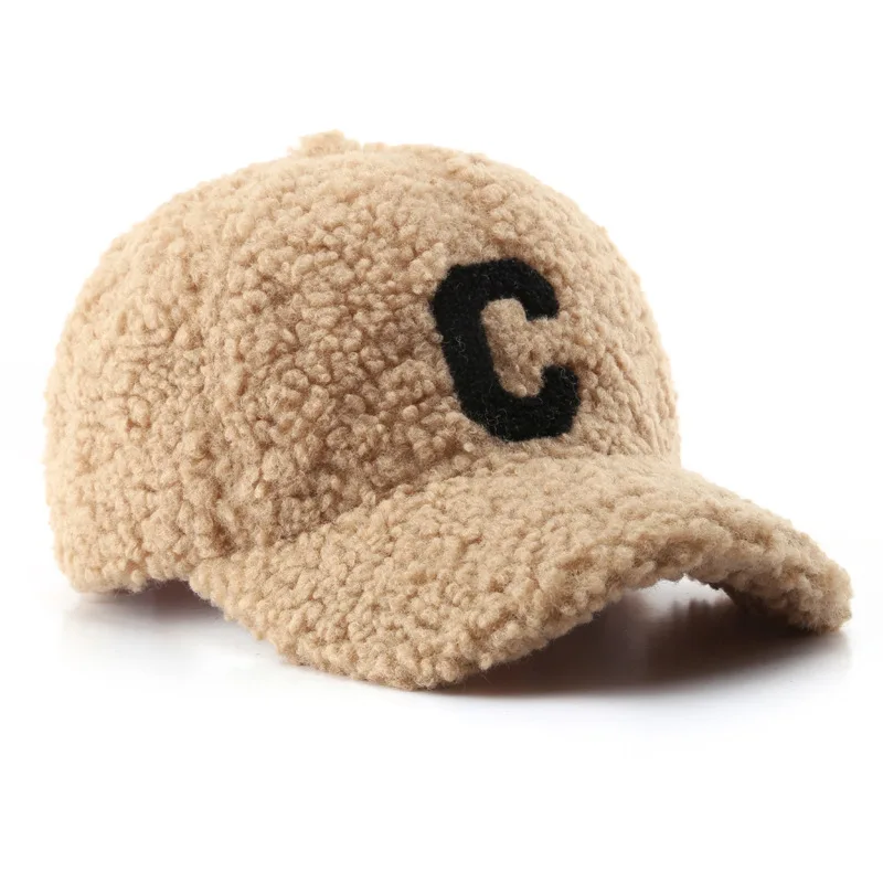 New Style Fashion Ladies Winter hats Polyester Sherpa 6-Panel High Quality Custom Embroidery Logo Baseball Cap Hats For Women