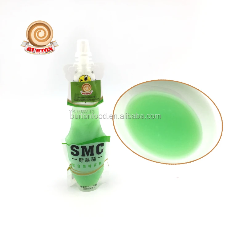 Halal sour and sweet soft drink fruit flavor apple jelly liquid candy