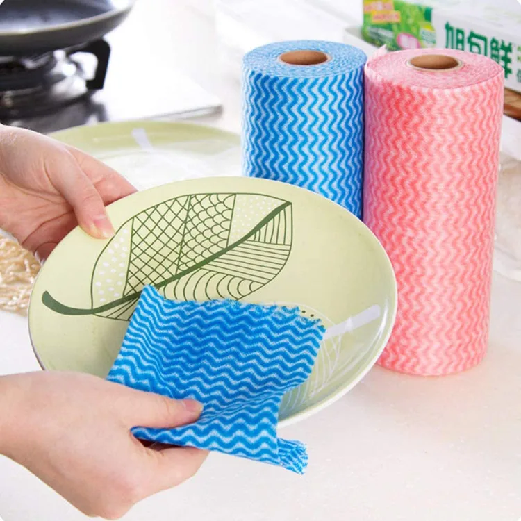 
Factory Wholesale Disposable Cleaning Cloth Dish Clothes Kitchen Paper Towels for Washing Dishes 
