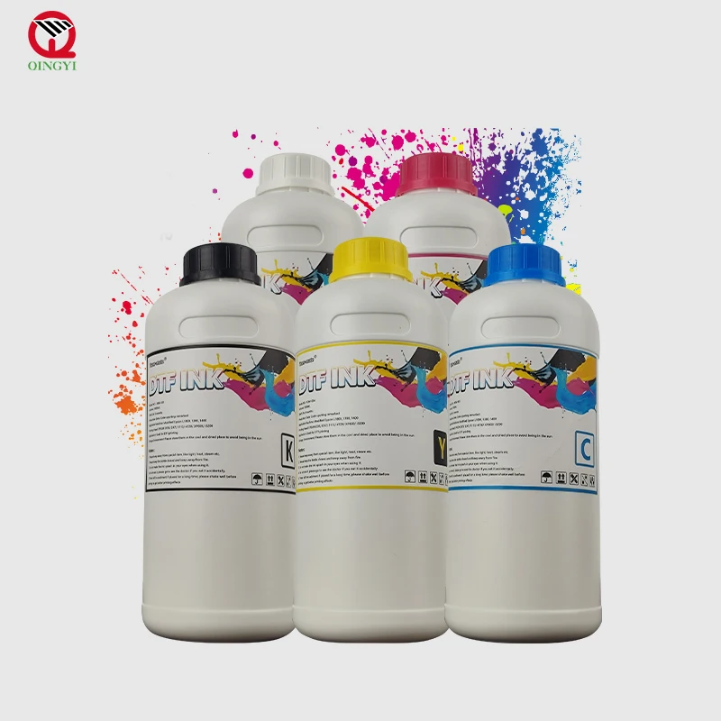 High fluidity 1 liter dtf transfer textile ink xp600 I3200 L1800 Dtf Ink multi-color DTF pigment ink