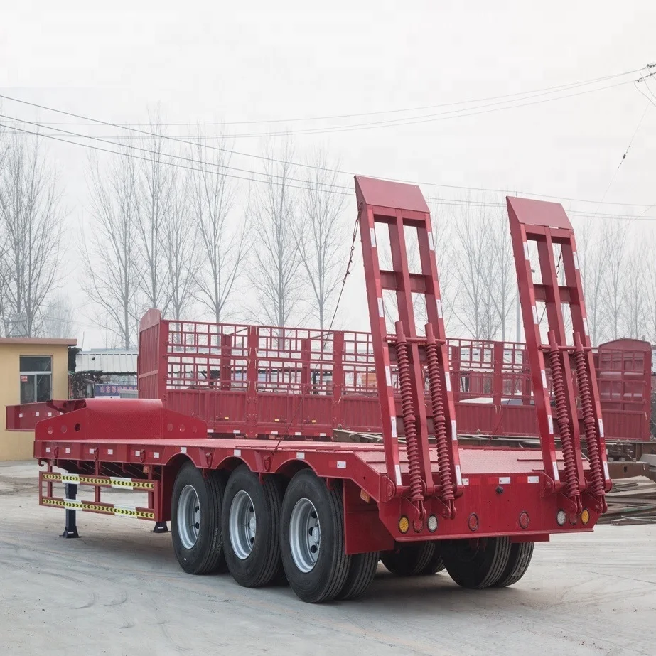 Hydraulic Detachable Gooseneck 4 Line 8 Axle 150Ton Lowbed Lowboy Low Loader Semi Trailer