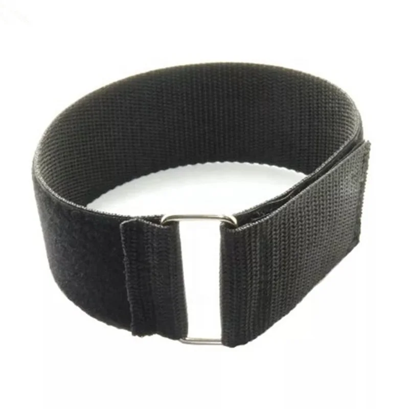 Hook Loop Sport wrist Strap 18mm 20mm 25mm Nylon Straps Black Fastening Watch band
