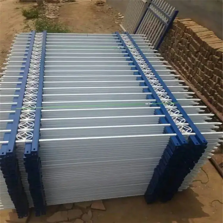 Pvc Coated Lattice Wrought Iron Zinc Steel Picket Fence