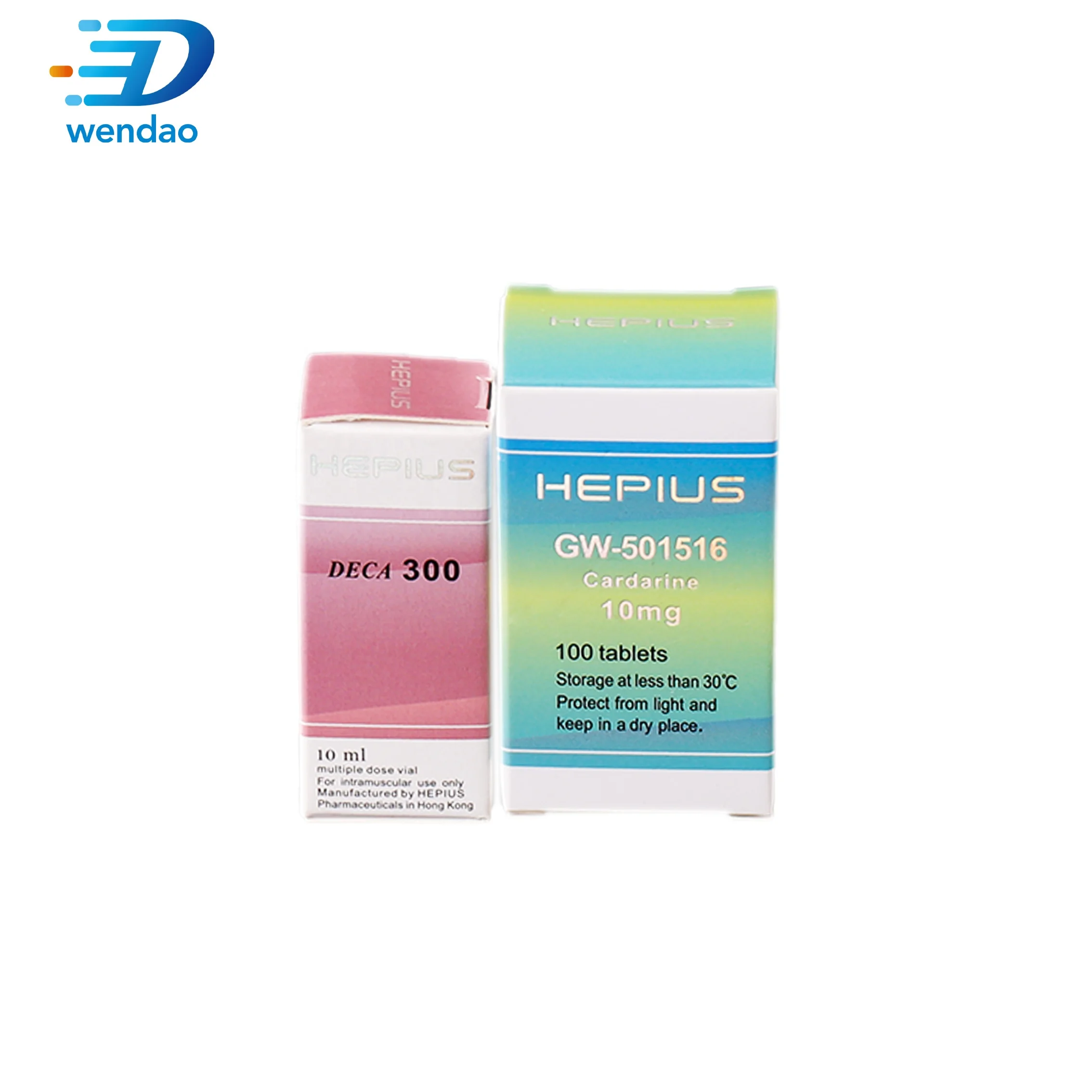 Pharmaceutical peptides bodybuilding injection multivitamin tablets 10ml vial packaging box