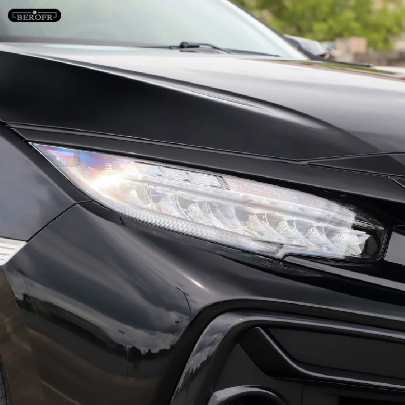 Car Headlight Tint Black Protective Film Protection Transparent TPU Light Sticker For Honda Civic Accord 10th 2019 Accessories