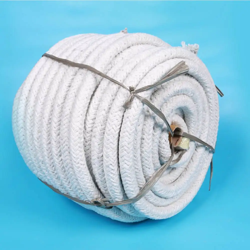 1260 Round Square Twisted Braided Refractory Ceramic Fiber Rope