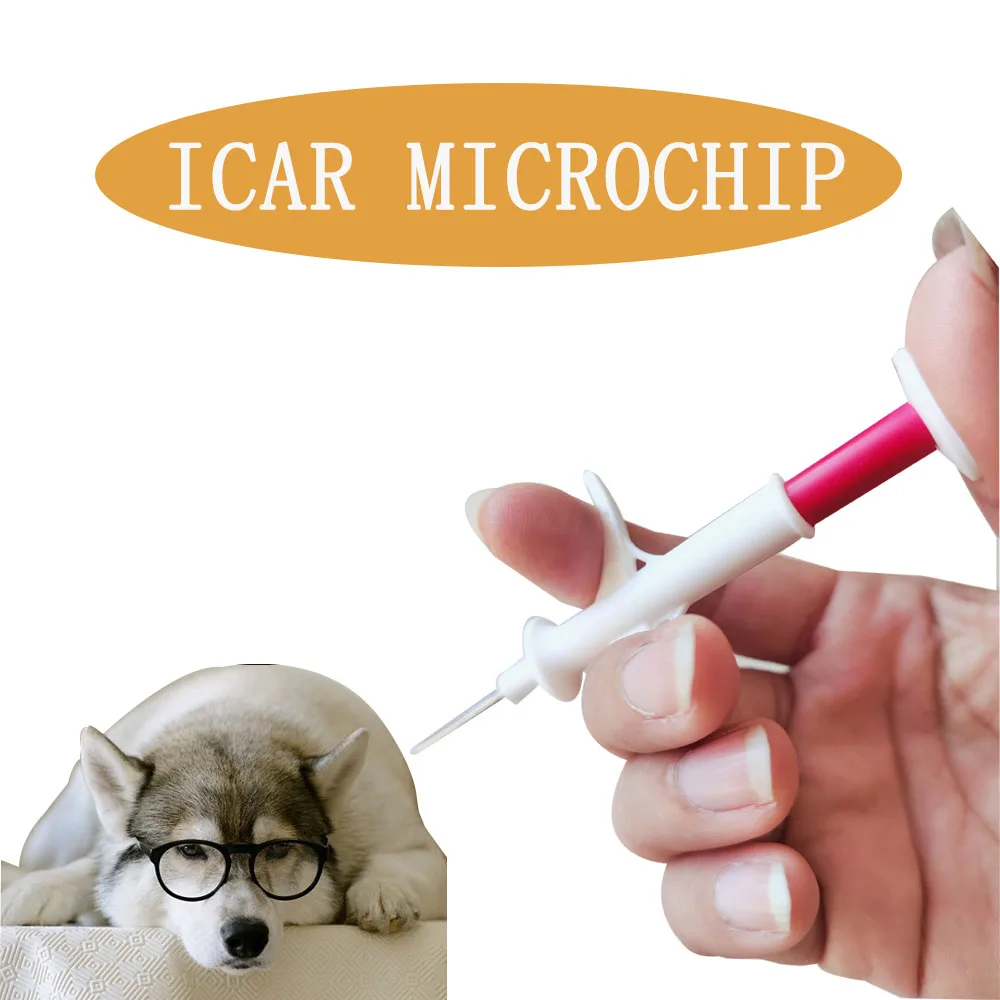 RFID Pet ID Transponder 1.25*7mm FDX-B ICAR RFID Animal Microchip