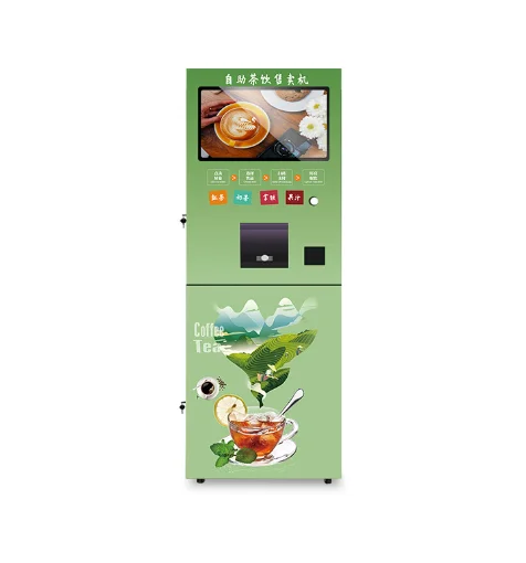 High Ouality Wholesale Green Orange Black Instant Self-Service Tea Vending Machine For Office Tourist Attractions