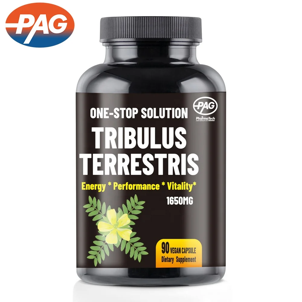 Hot Sale In EU Without C2H40 TiO2 Support Energy Vitality Tribulus Terrestris Hard Capsule For Adult
