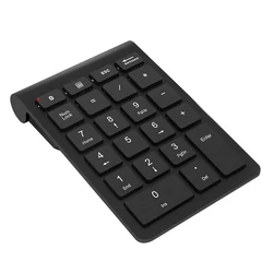 Wireless Numeric Keypad 22 Keys Portable Number Numpad with 2.4G Mini USB Receiver for Laptop Notebook, Desktop, PC