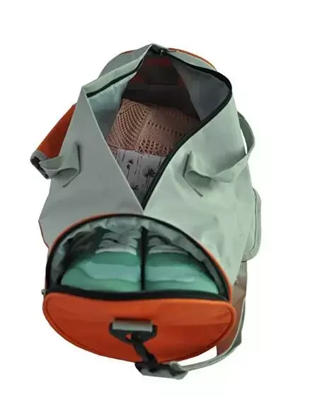 Waterproof Nylon Gym Duffel Pack For Women With Shoe Compartment Easy-to-carry Travel Tote Bag