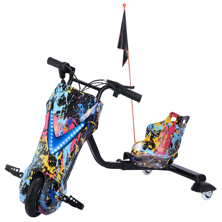 3 wheel Kids Scooter Drift Kart Aluminum Alloy Drift Trike Electric Scooters