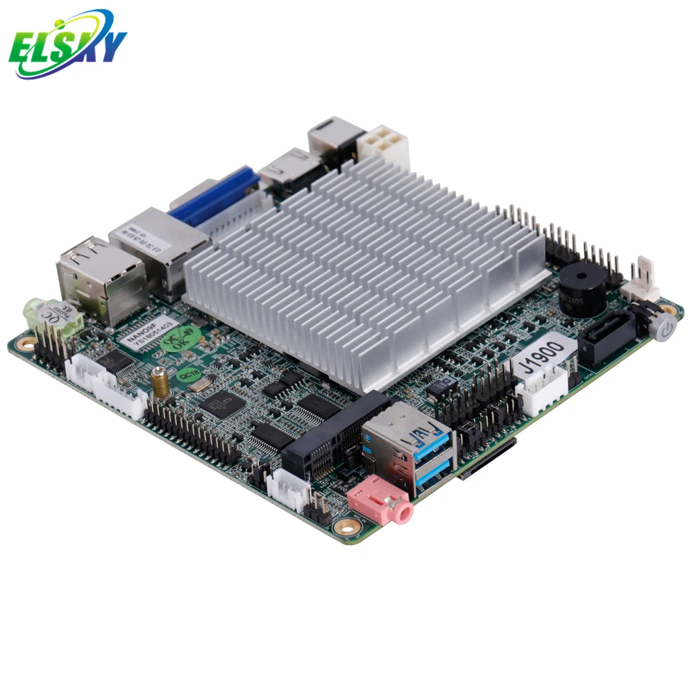 ELSKY-NANO8F NANO-ITX Motherboard Fanless  J1800  mini board Quad Core 2.0GHz Lan Onboard Button IoT Robotics Robot