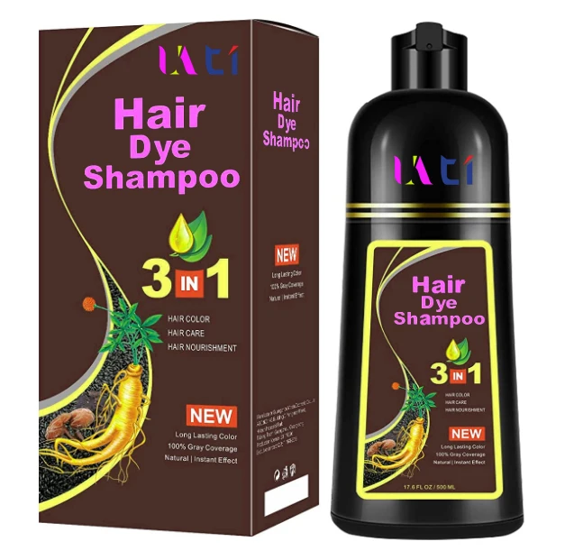 Private label hair dye shampoo black hair hair color shampoo