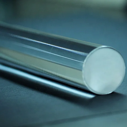 Прозрачные кварцевые стеклянные световые направляющие стержни, кварцевые стержни для карты, индивидуальные высокотемпературные волоконные стержни