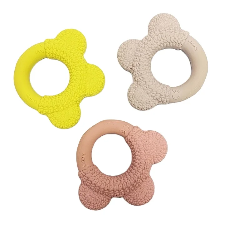 Teether Ring Natural Rubber Latex Baby Teething Toys Sensory  From Rubber Tree