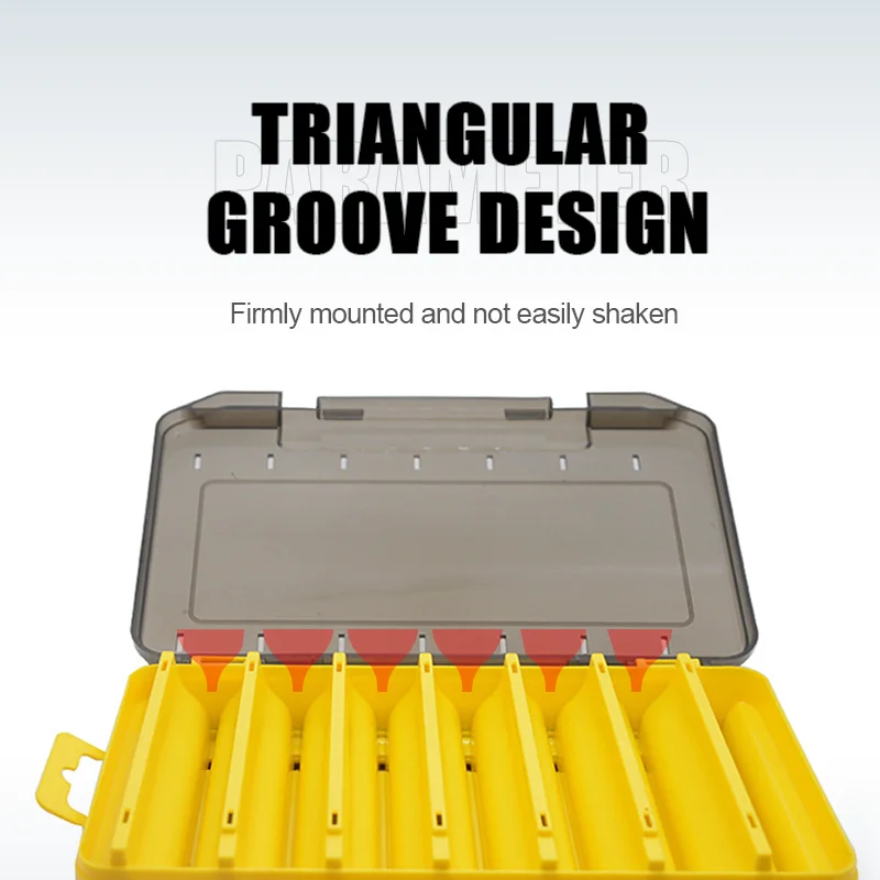 HOWELL High Quality Double-sided Two Color Waterproof Storage Plastic Box Lure Fishing Tackle Boxes Fishing Accessories