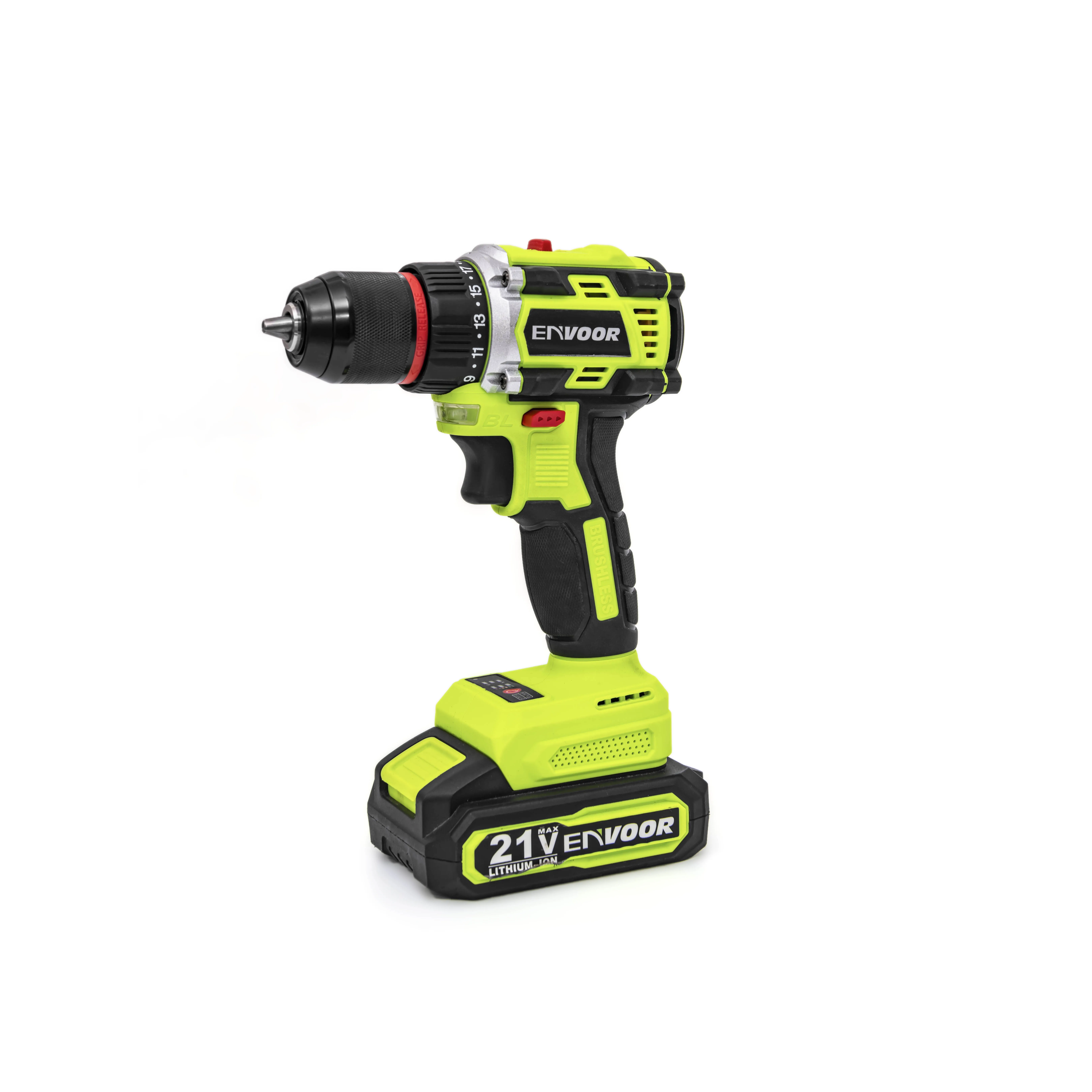 21V Lithium Battery Cordless Drilling Machine 10mm Electric Tools Brushless Motor Electric Drill