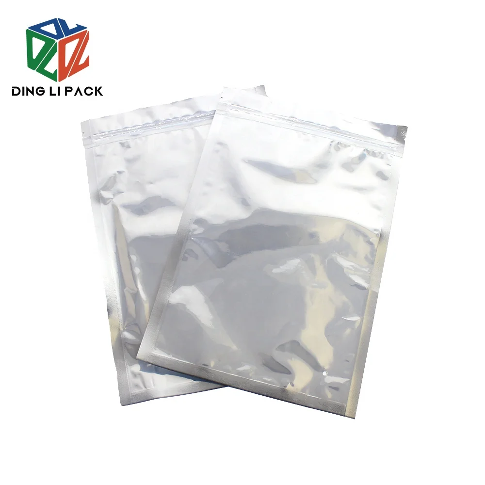 
Cheap Stock Bag Aluminum Foil Mylar Transparent Zip Lock Top Heat Sealed packaging Bags For Clothing 
