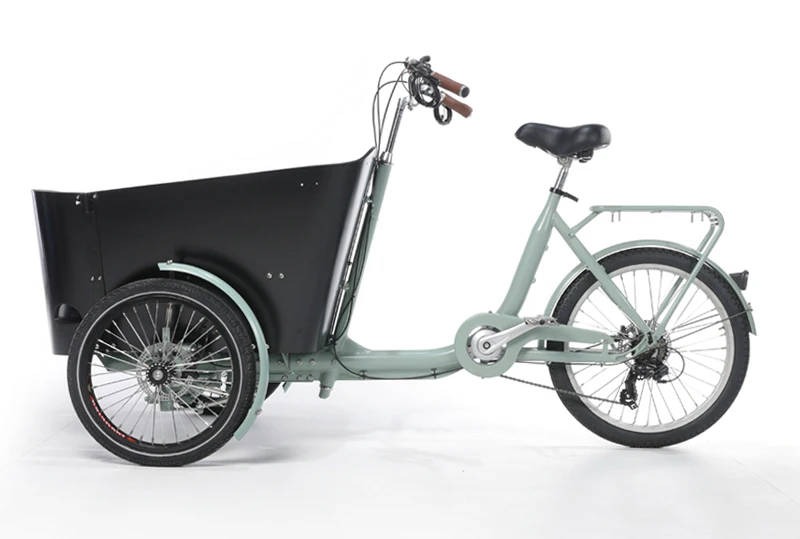 250w Electric dutch cargo bike for children 3 wheels electric bike electric tricycle bakfiets For Daily Shopping