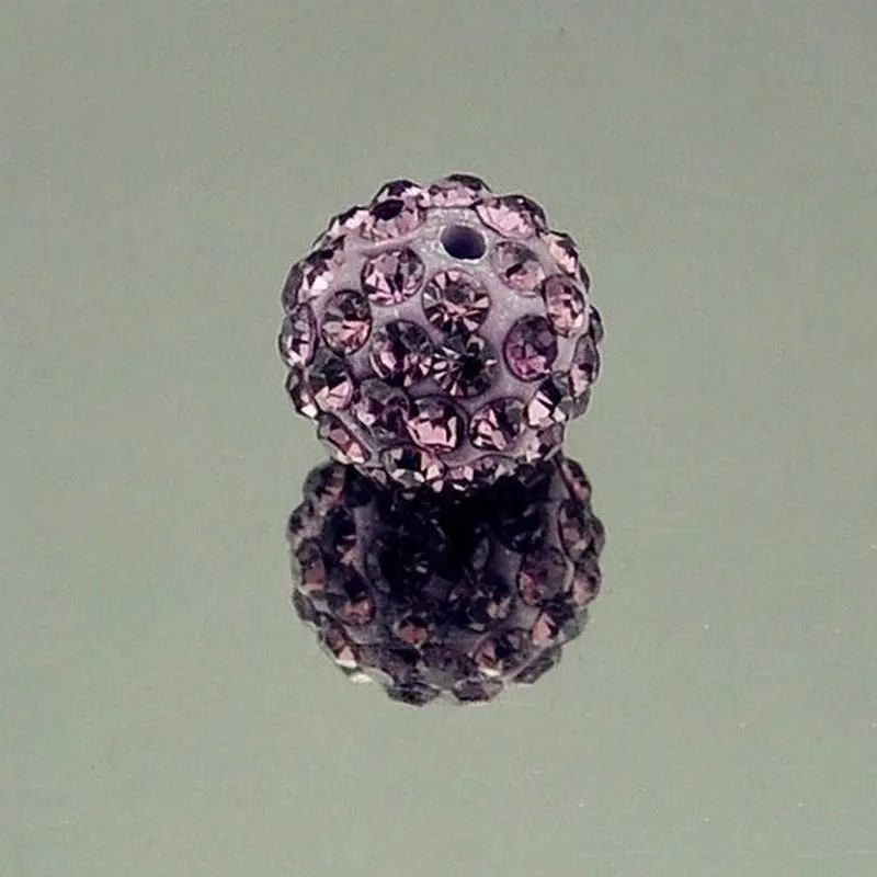 Bracelet 10mm double hole shambhala full diamond bracelet loose bayberry full diamond ab polymer drill ball rhinestone beads