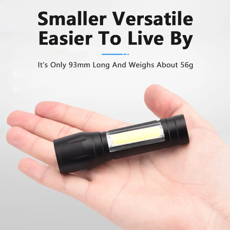 Adjustable Focus Light Torch Rechargeable zoom aluminum Linternas Usb Mini LED