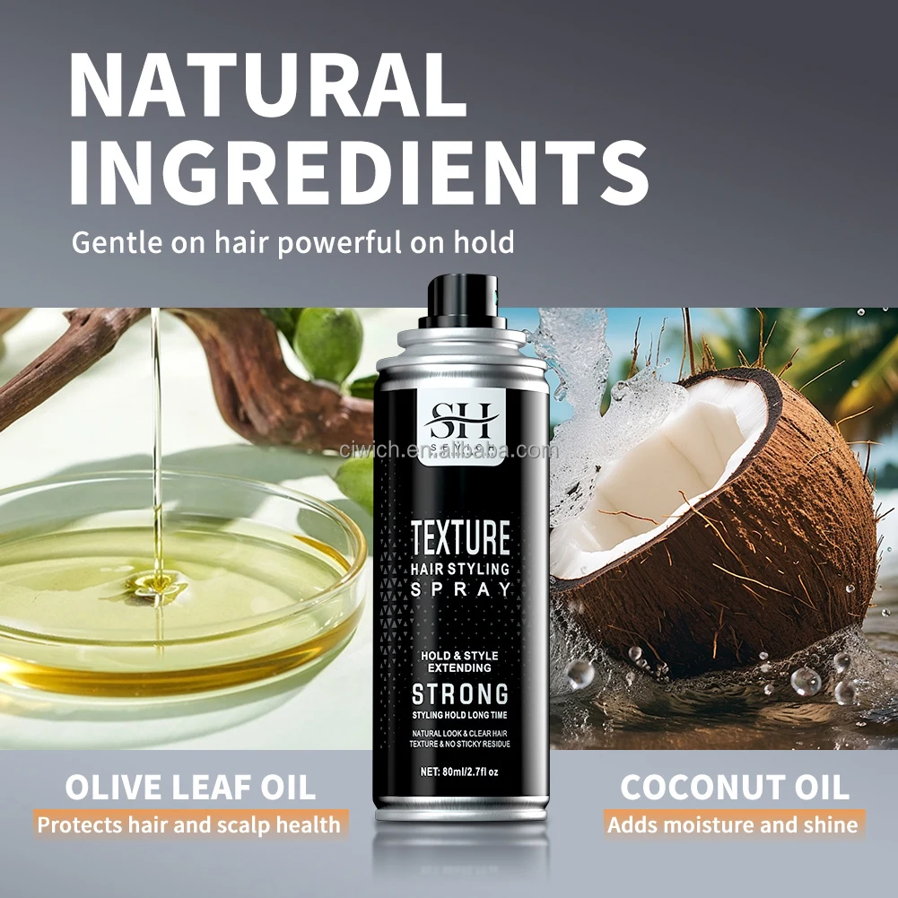 Oem Hot Selling 80ml Salon Hair Styling Products Hair Root Cover Spray Lasting Holding Spray Hair Holding Spray