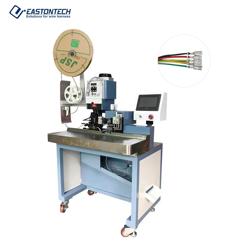 EW-50F Multicore sheathed cable strip crimp machine/crimp machine wire automatic lug crimping wire cut and strip/crimper
