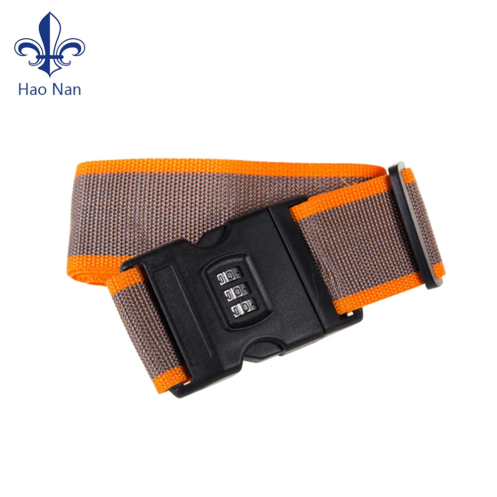 Custom elastic luggage strap/luggage belts with TSA lock passwords