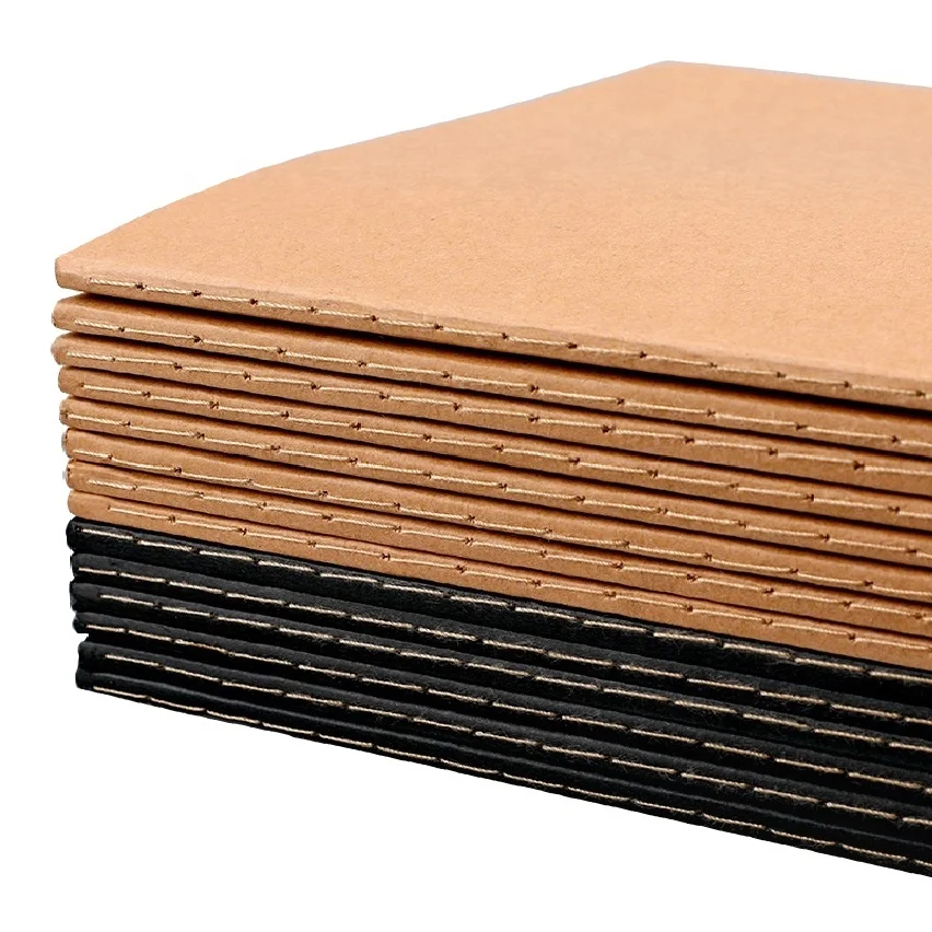 2024 Wholesale Cheap Kraft Diary Notebook Lined Paper Journal Notebook For Student