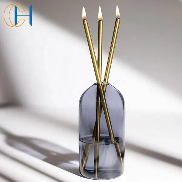 2024 Wholesale Borosilicate Jars Paraffin Lamp Oil Candles Luxury Home Decoration Smokeless Scented Candles