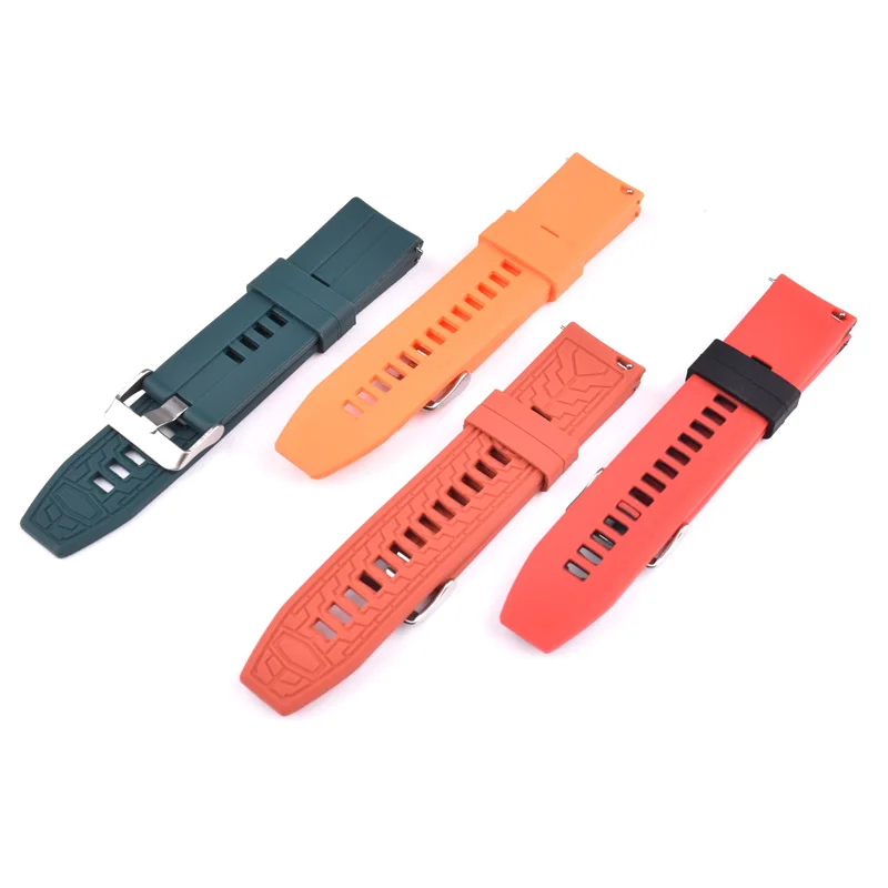 
Quick Release Watch Strap Adjustable Silicone Wristband Sport Silicone Rubber 22mm The Watch Band Is Replaceable Fashion 