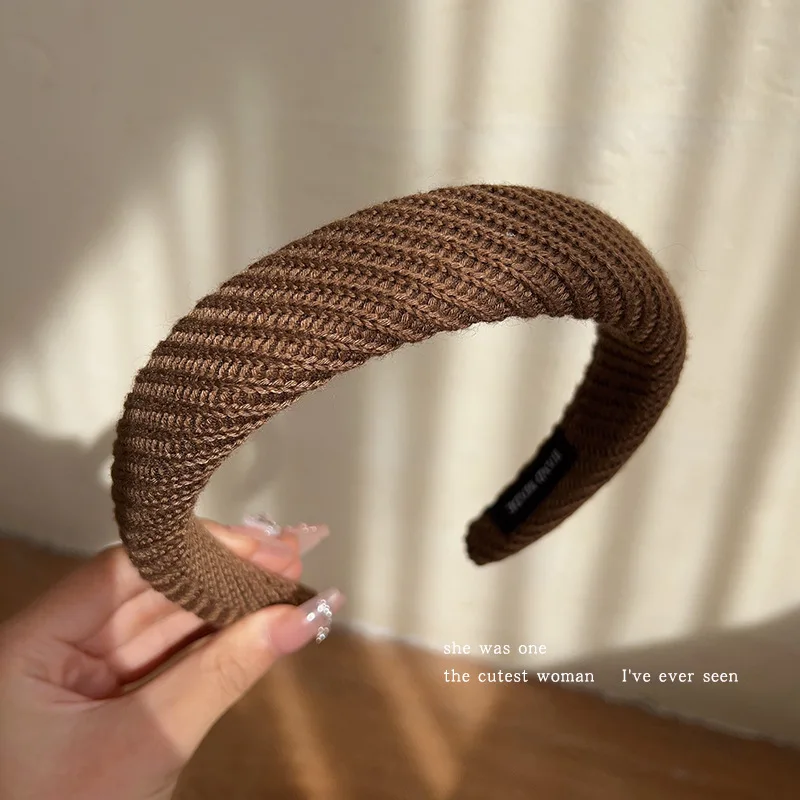 Korean Fashionable Retro Plaid Headband French Simple Hairband  New headbands for women designer accessories