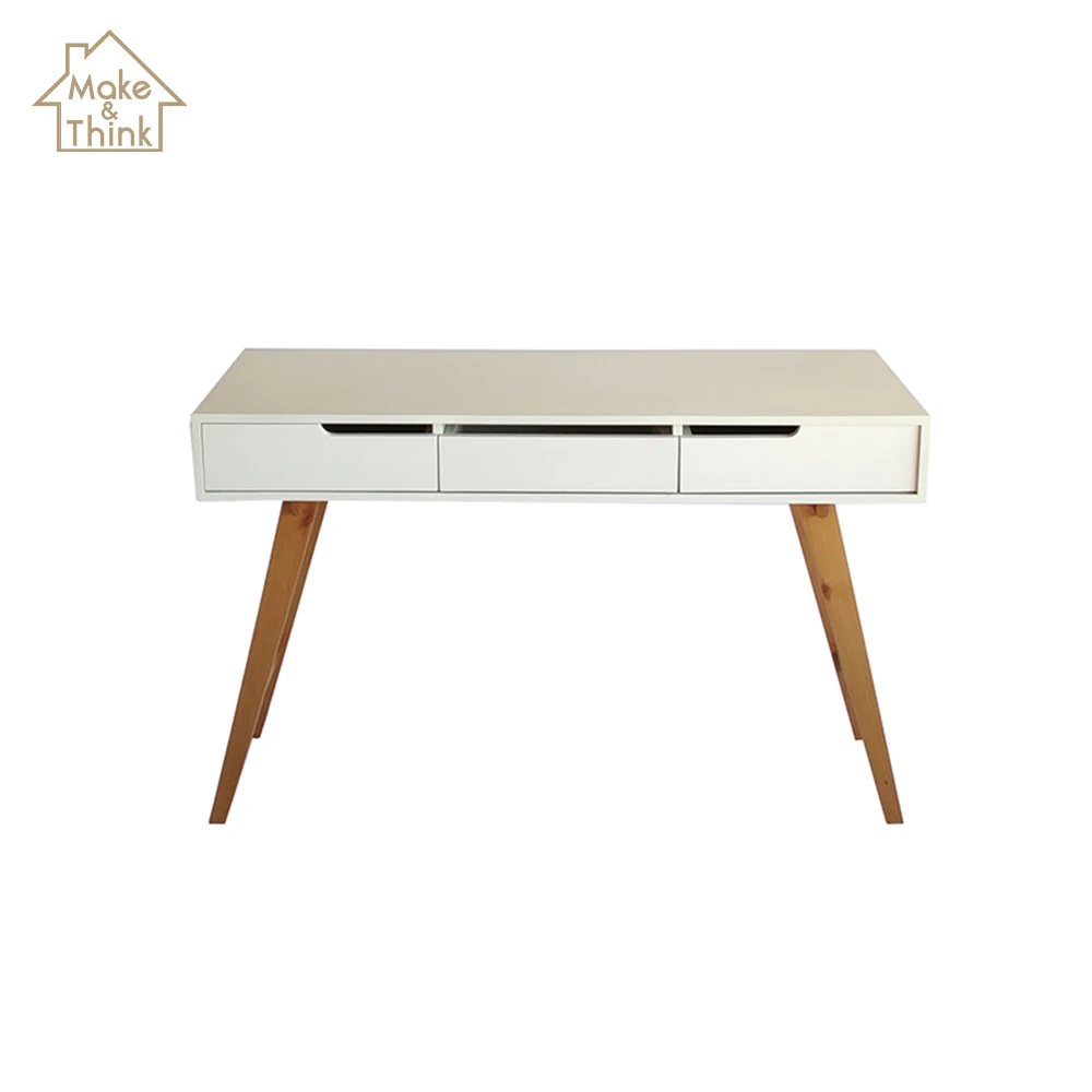 
Bedroom side table working study office desk solid wood modern furniture 