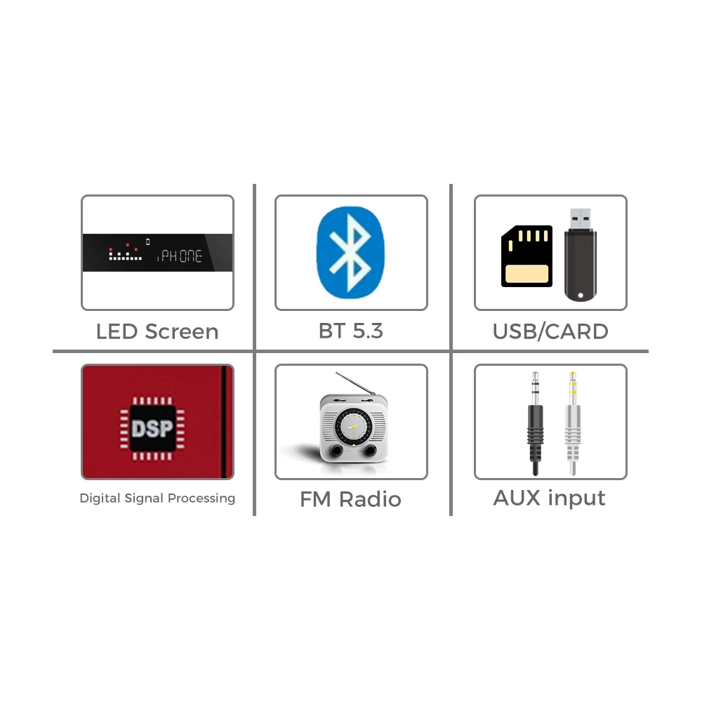 Digital Active Speaker Amplifier Module BT 5.3 Pro Tech Stereo Amplifier Speaker For Home Theatre