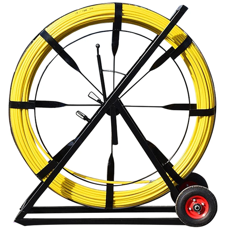8mm *100m fiberglass snake rodders cable pulling FRP Fiberglass duct rodder