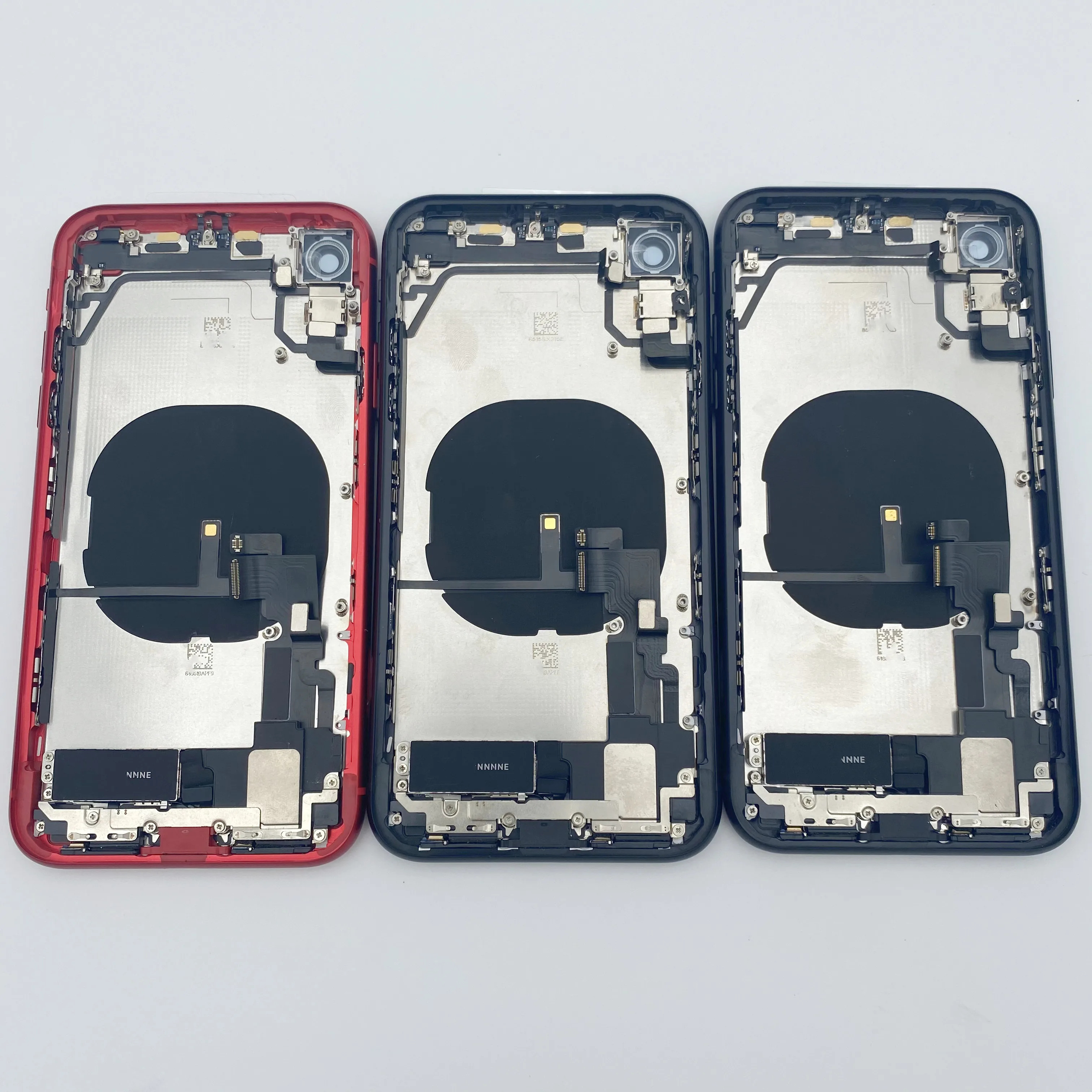 100% оригинальная задняя крышка мобильного телефона для Iphone XR средняя рамка с логотипом гибкие наборы стеклянный сменный