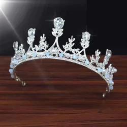 Handmade Crown Crystal Drop Diamond Wedding Bridal hair accessories