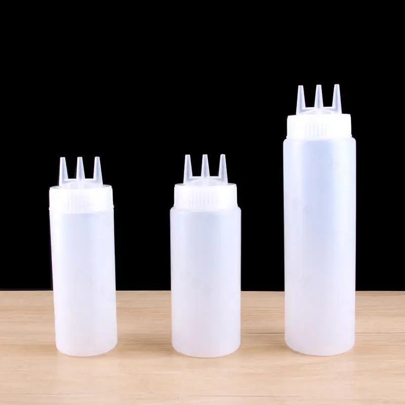 Empty Soft pe Squeeze Chili Tomato Bbq Hot Sauce Ketchup Plastic Bottle