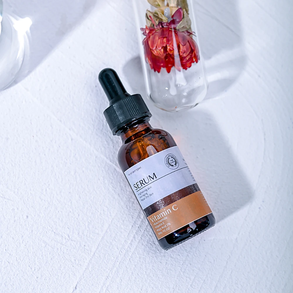 AiXin Private Label 30ML Soothing Nourishing Anti Aging Whitening Skin Vitamin E Niacinamide Serum Kojic Acid Vitamin C Serum