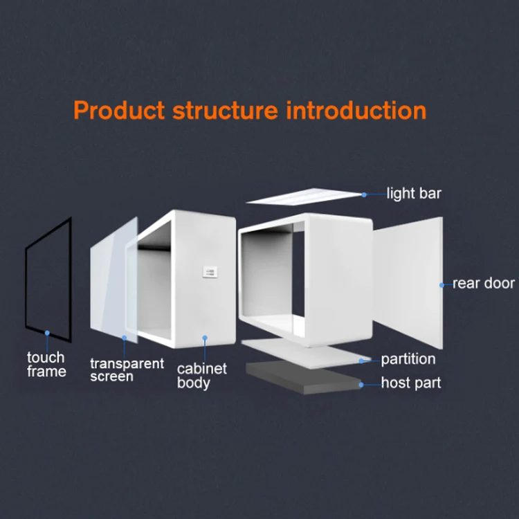 10.1inch  13.3inch 15.6inch18.5inch 21.5 Inch  Transparent LCD advertising player 3D hologram display show box