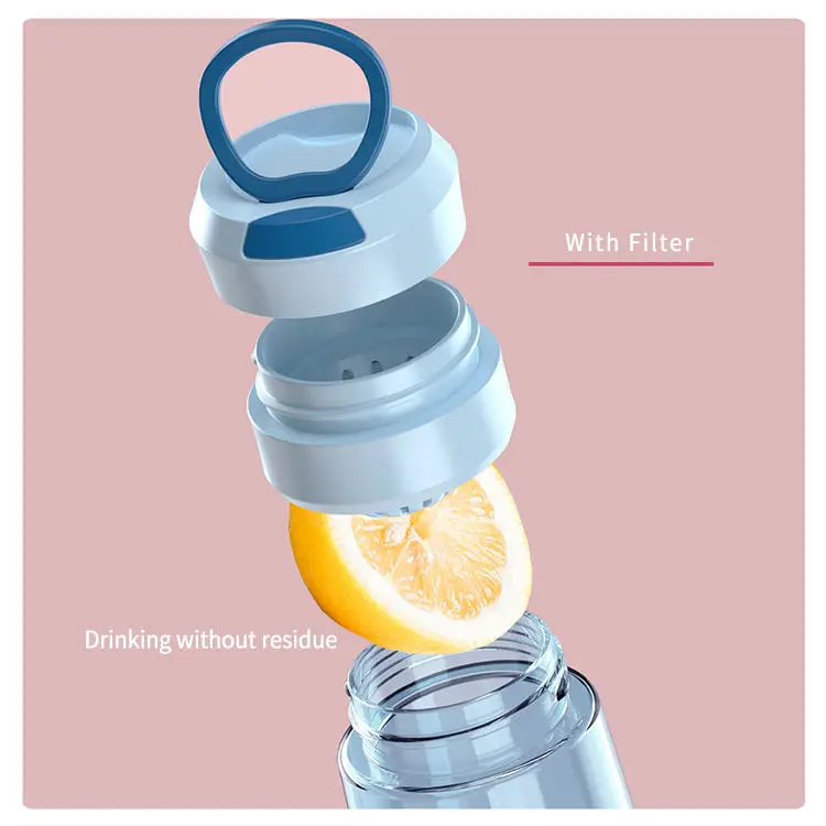 500Ml 600Ml Botellas Para Agua Plasticas De Un Solo Color Drink Bottles Plastic Water Bottle For Girls Women Ladies