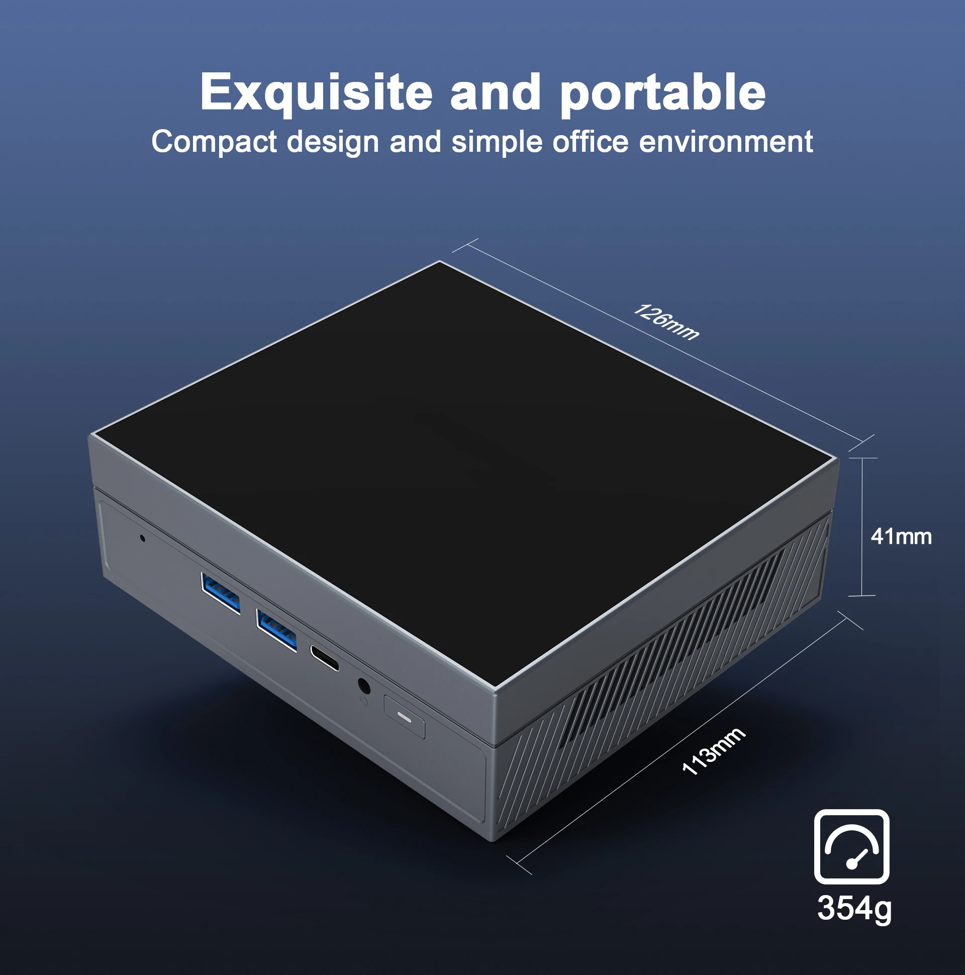 2023 Professional Video Editing Office Dual-use 16+512 Home Intel Celeron N5105 Host Mini Size Portable Host Mini Desktop PC