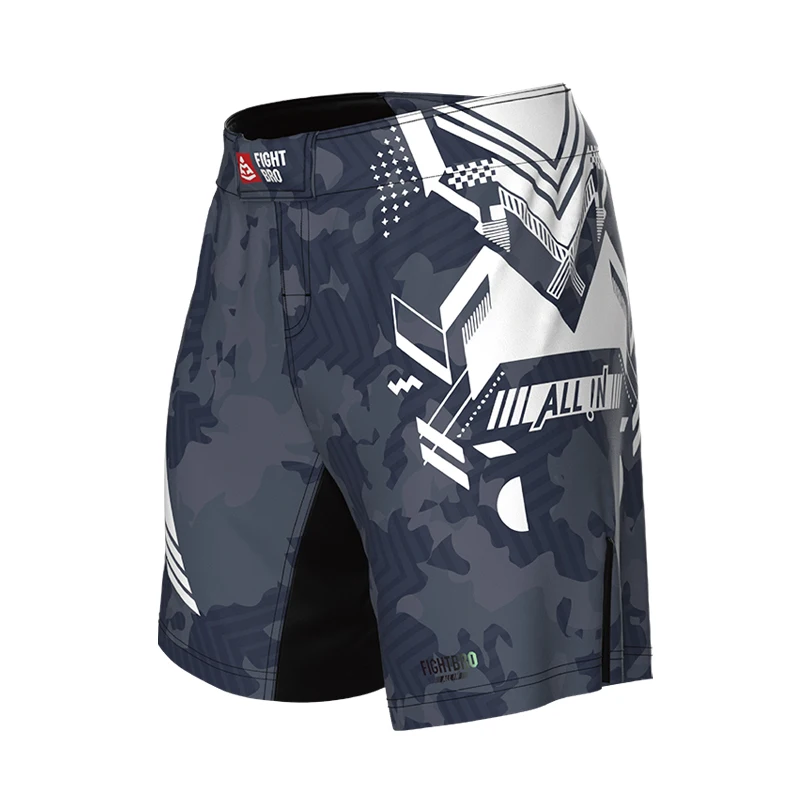 High Quality Custom Sublimation UFC Fight Grappling BJJ Mid-Thigh MMA Shorts