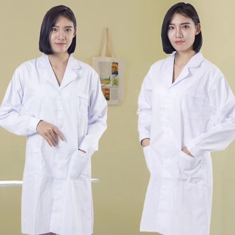 High Quality Hospital Doctors Surgical Clinic Overalls Lab Coat Hospital White Gowns underscrub
