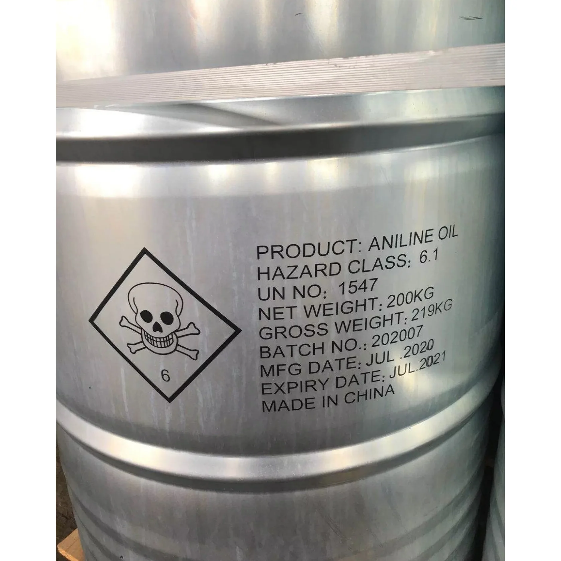 bulk aniline oil dye Cas number 62533