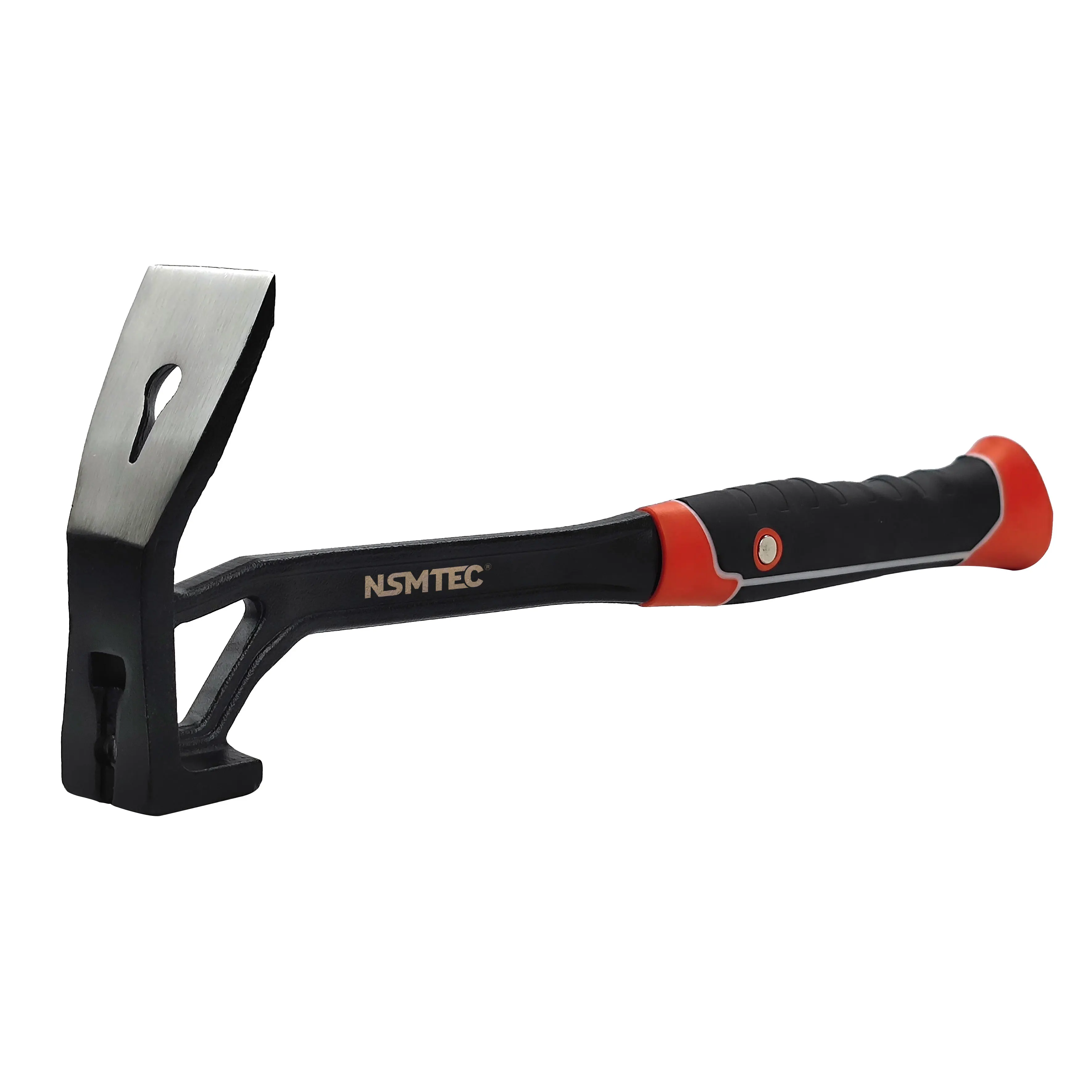 Spray Black Head 600g Real Steel Milled Face Hoe End Dual Head Hammer Hoe with Heavy Duty Forged Adze