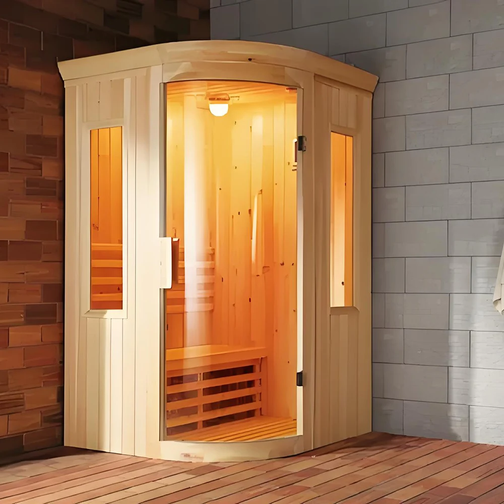 4-Person Infrared Sauna Hemlock with Advanced Heating Technology Indoor Infrared Sauna Room