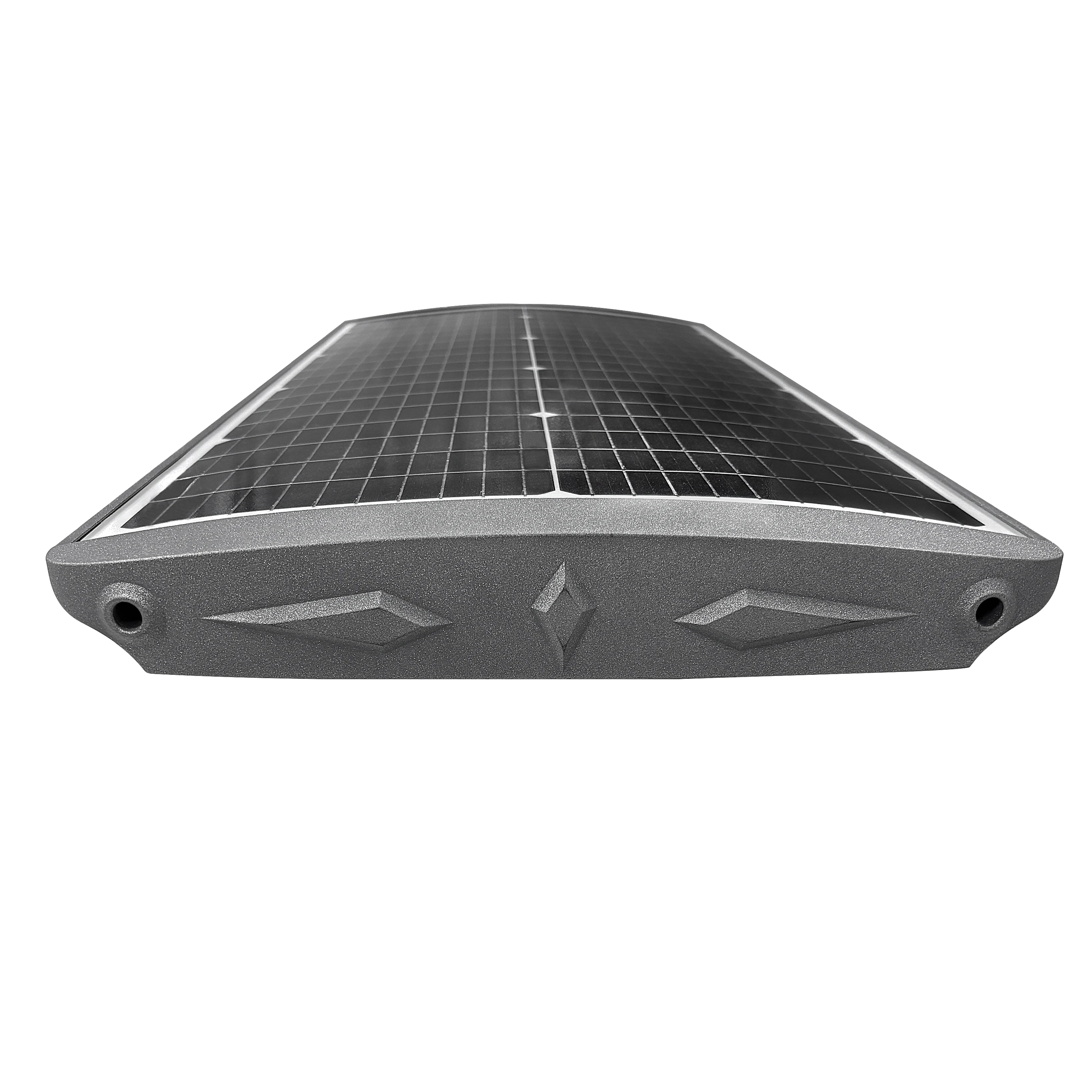 85W Curved solar panel energy saving street light outdoor solar light housing