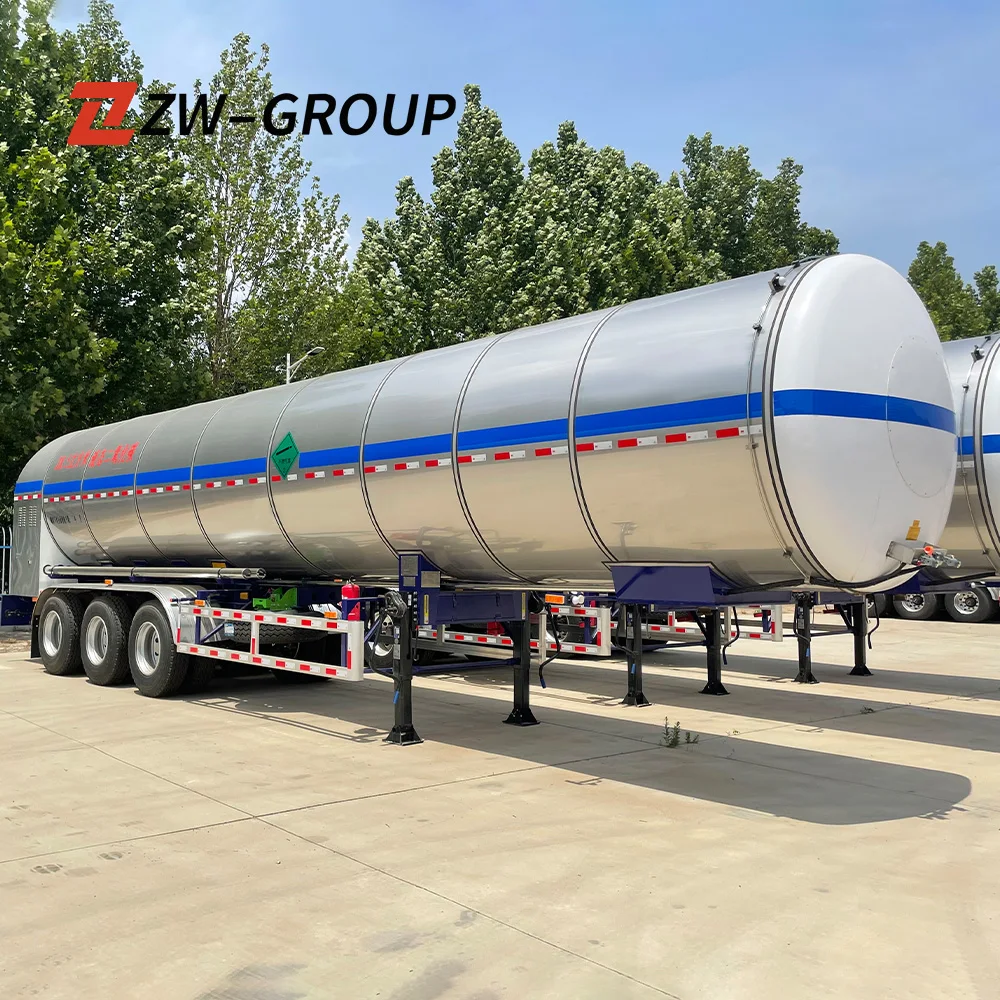 New 3 Axles  LPG Tank Trailer 59.6cbm LPG Gas Tanker Semi Trailer 10000 litres fuel tanker truck